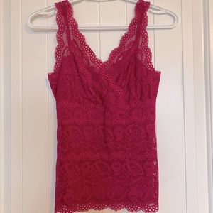 EUC Size XS lace tank top